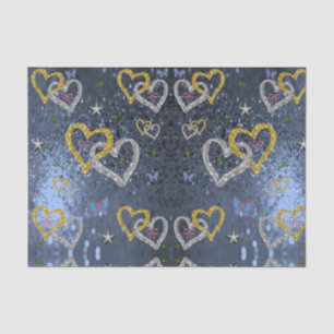 Besos decorativos de papel tisular valentinas