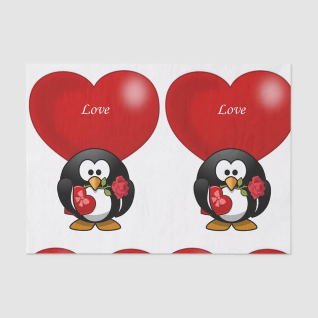 Besos decorativos de papel tisular valentinas (Anverso)