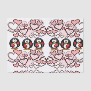 Besos decorativos de papel tisular valentinas