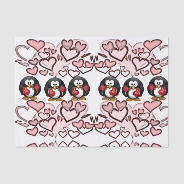 Besos decorativos de papel tisular valentinas (Anverso)