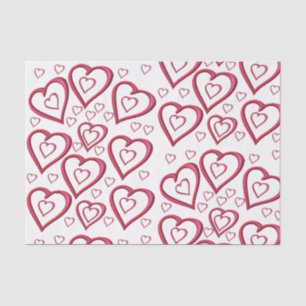 Besos decorativos de papel tisular valentinas