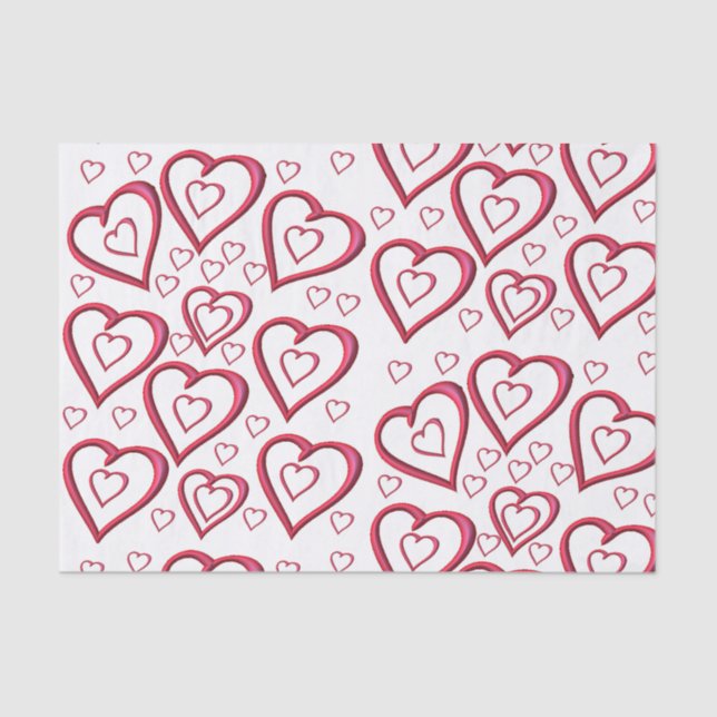 Besos decorativos de papel tisular valentinas (Anverso)