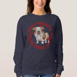 Besos descuidados, bulldog, sudadera básica