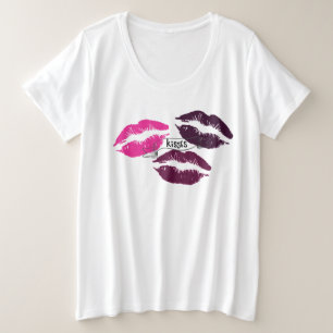 Besos Labios Morados Rosa Caliente Gráfico