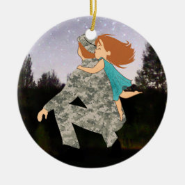 Besos para el ornamento del navidad del papá