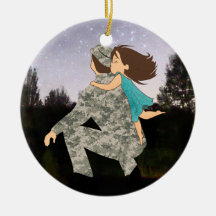 Besos para el ornamento del navidad del papá