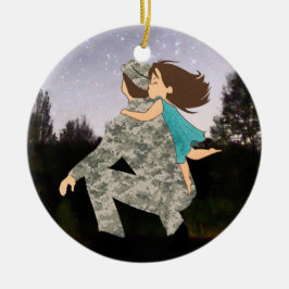 Besos para el ornamento del navidad del papá