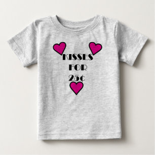 Besos por 25 centavos - Baby Fine Jersey Camiseta
