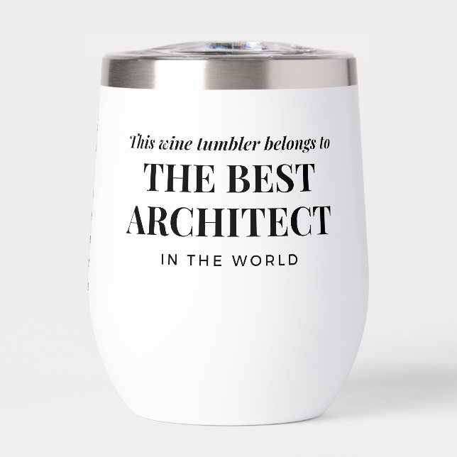 Best Architect in the World Custom Name Funny  (Frente)