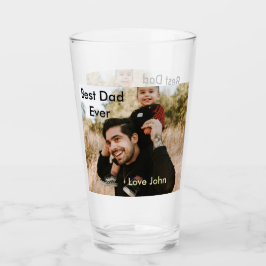 Best dad ever father's dad gift photo name simple 