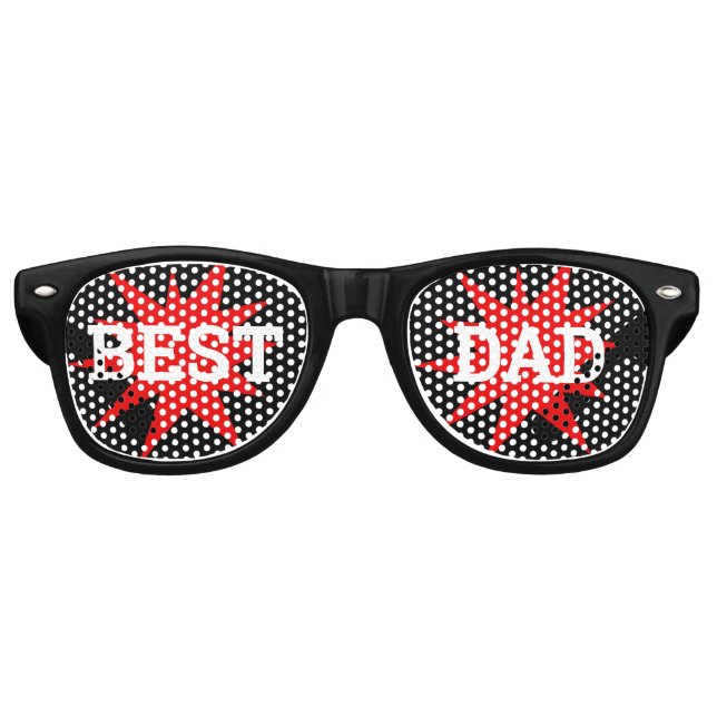 BEST DAD retro Shades / Fiestas divertidos Gafas d (Anverso)
