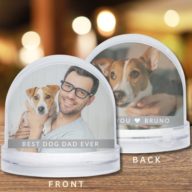 Best Dog Dad Ever 2 Photo Personalized  Gift (Subido por el creador)