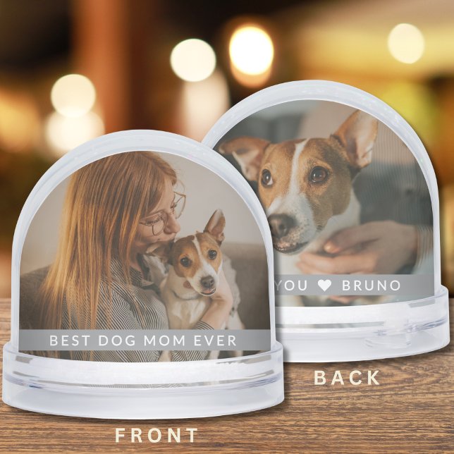 Best Dog Mom Ever 2 Photo Personalized  Gift (Subido por el creador)