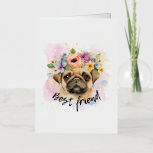 Best friend pug for dogs and pugs lover