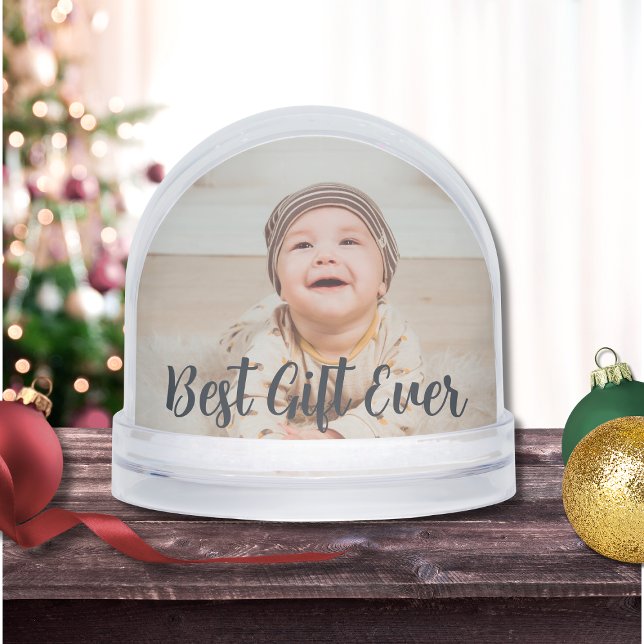 Best Gift Ever Baby Christmas Present Snow Globe (Subido por el creador)
