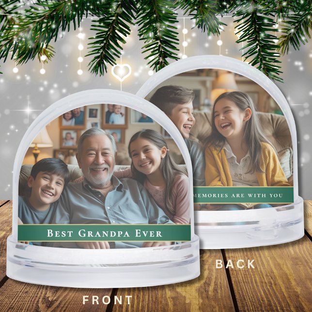 Best Grandpa Ever 2-Photo Grandkids Christmas Gift (Subido por el creador)
