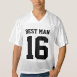 Best Man Jersey<br><div class="desc">Estas camisetas bodas son el toque perfecto para los amantes de los deportes y los padrinos.</div>