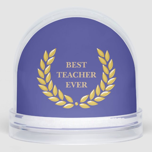 Best Teacher Ever & Laurel Wreath on Deep Blue (Anverso)