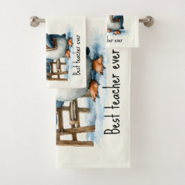 Best Teacher Ever Winter Penguin Design