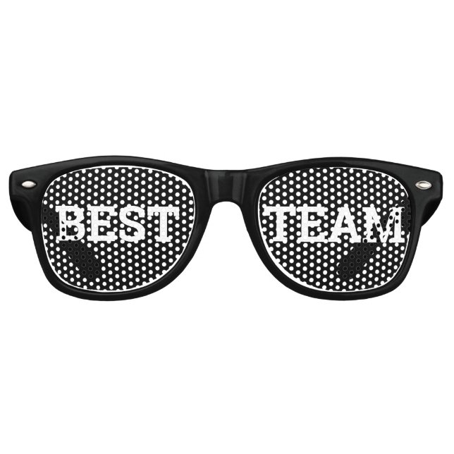 BEST TEAM retro Shades / Fiestas divertidos Gafas  (Anverso)
