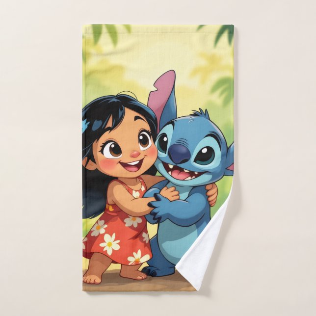 Beste Freunde fürs Leben – Lilo & Stitch   (Toalla de mano)