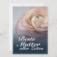 Beste Mutter aller Zeiten mit großer Rosa rosa