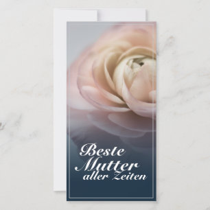 Beste Mutter aller Zeiten mit großer Rosa rosa