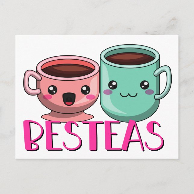 Besteas tarjeta linda para los mejores amigos (Anverso)