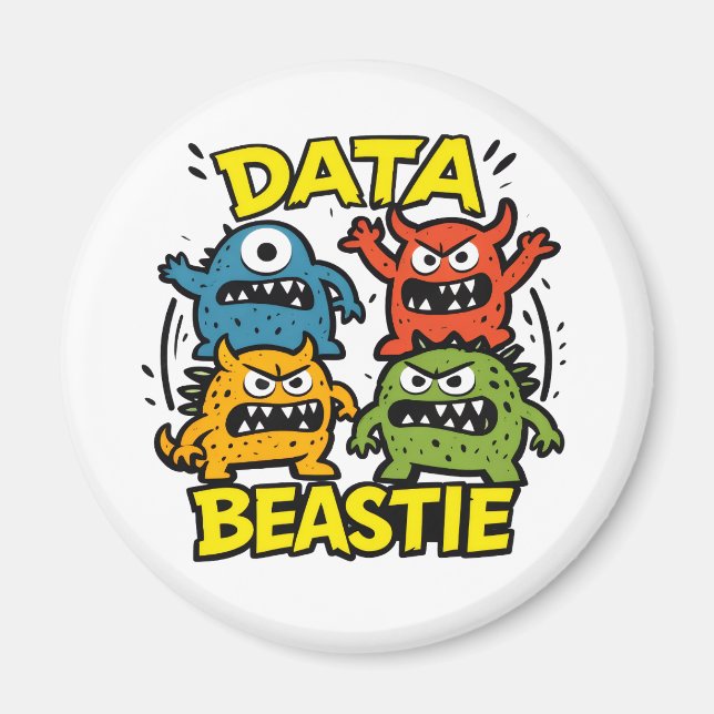 Bestia de Datos Gruñona Imán (Frente)