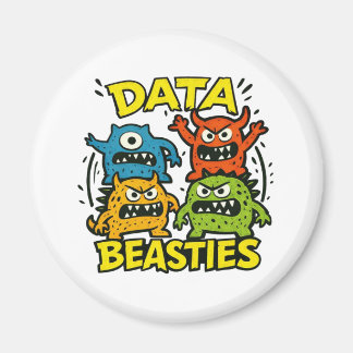 Bestia de datos gruñona imán