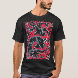 Bestia De La Oscuridad Metalizado Camiseta Esencia