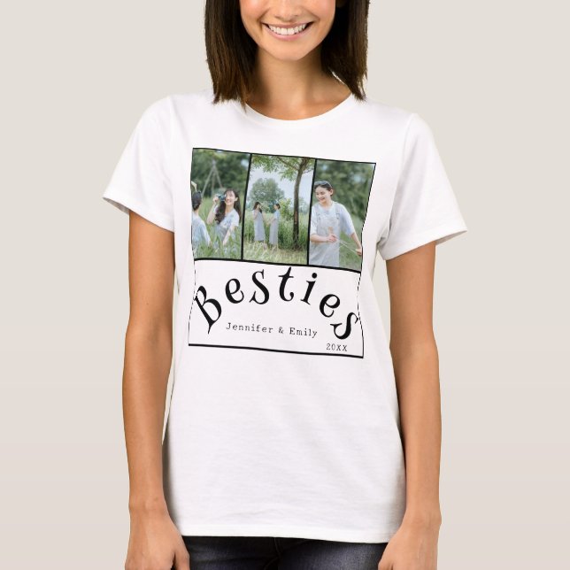 ¡Bestie para siempre! Camiseta femenina de 3 Colla (Anverso)