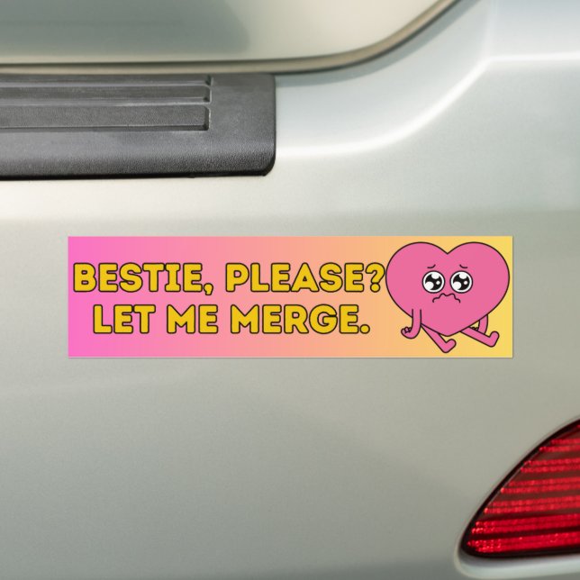 Bestie, Por Favor Déjame Fusionar La Pegatina Del  (en coche)