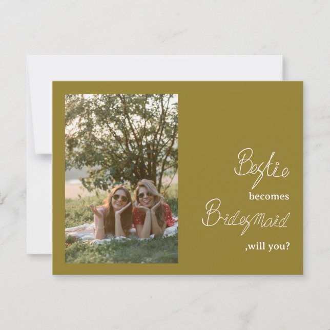 Bestie se convierte en la foto de la propuesta de  (Anverso)