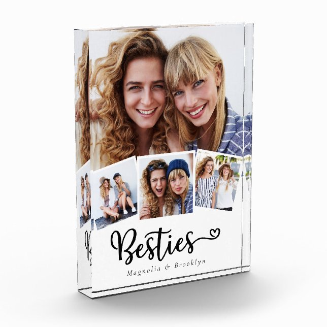 Besties 4 Mejor Amigo del Collage de fotos (Izquierda)