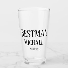 Bestman Groomsman GIFTS Classic Black