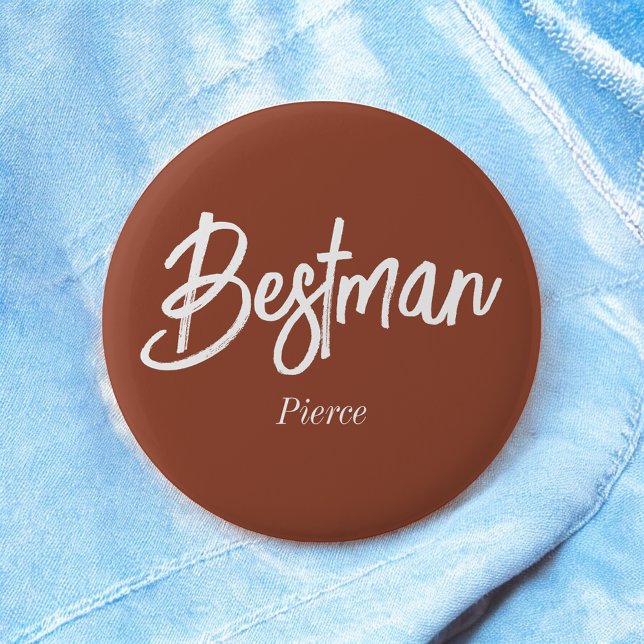Bestman Terracotta Marrón Botón Blanco (Subido por el creador)