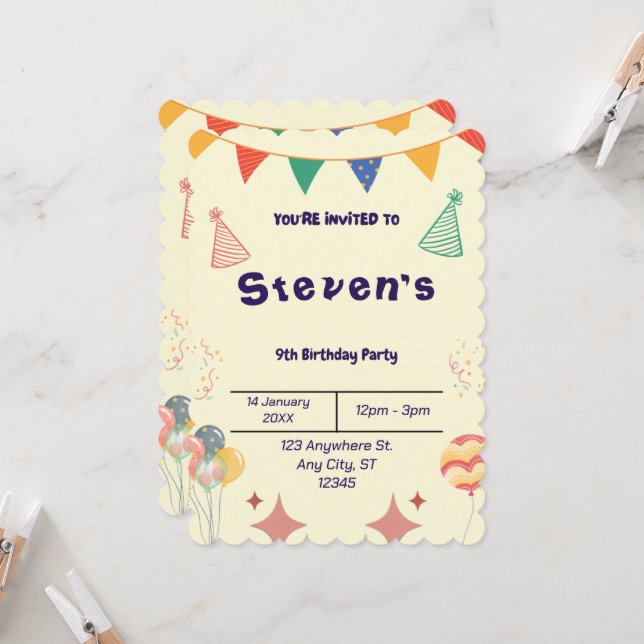 ¡BESTSELLER! Invitación personalizada (Anverso/Reverso In Situ)