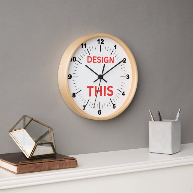 ¡BESTSELLER! Reloj de pared, 🕗 de marco de madera (Oficina)