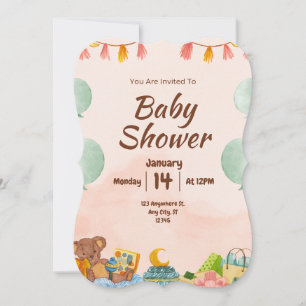 ¡BESTSLELLER! Invitación de Baby Shower