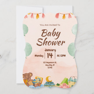 ¡BESTSLELLER! Invitación de Baby Shower