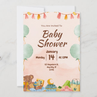 ¡BESTSLELLER! Invitación de Baby Shower