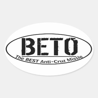 BETO: El mejor Pegatina oval anti cruz