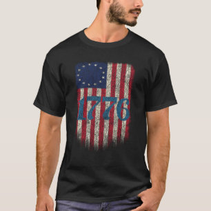 Betsy Ross Camisa 4 De Julio Bandera Estadounidens