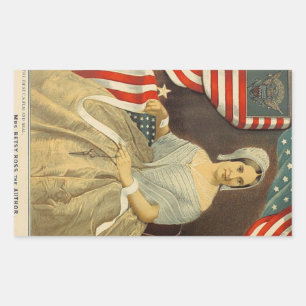 Betsy Ross Primera Bandera Estadounidense y Sello