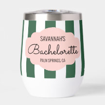 Beverly Hills Bachelorette rosa y verde