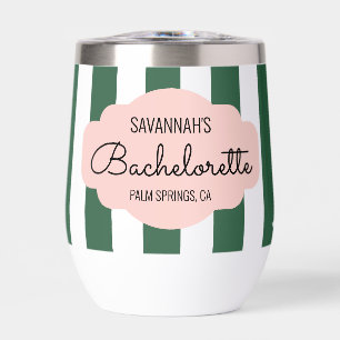 Beverly Hills Bachelorette rosa y verde