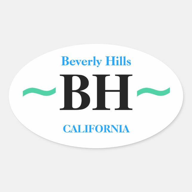 BEVERLY HILLS pegatinas (4) (Anverso)