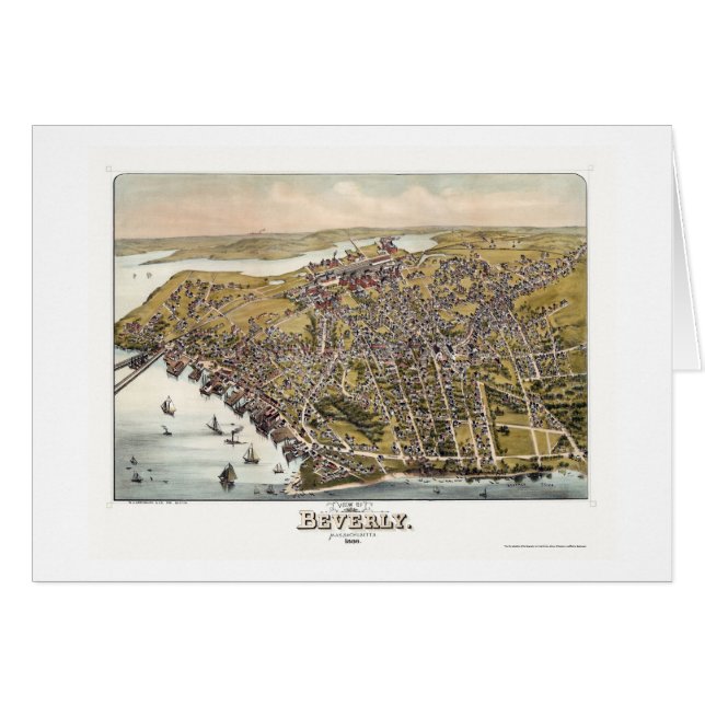 Beverly, mapa panorámico de las MAMÁES - 1886 (Anverso (Horizontal))