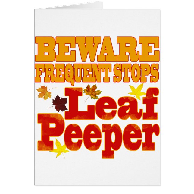 Beware Leaf Peeper (Frente)